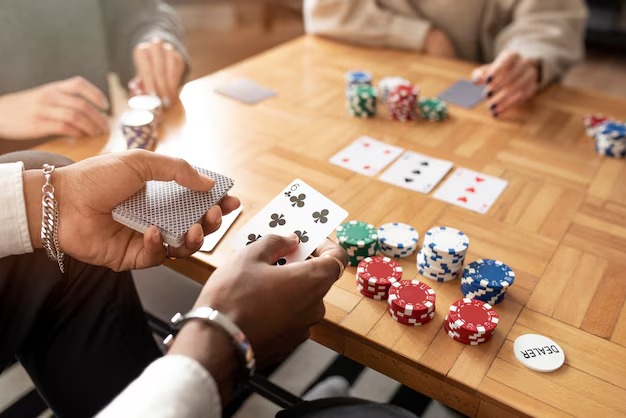 Panduan aturan permainan Blackjack tersedia di meja Diamond Empire